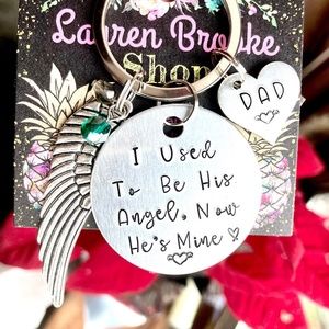 I used to be his Angel, Now He's Mine - Memorial Gifts - Dad Memorial